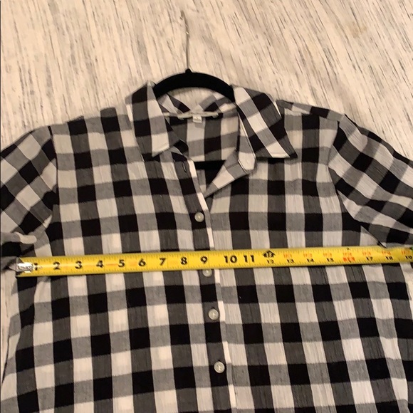 Madewell Peplum Button-Down Shirt in Gingham - Picture 6 of 7